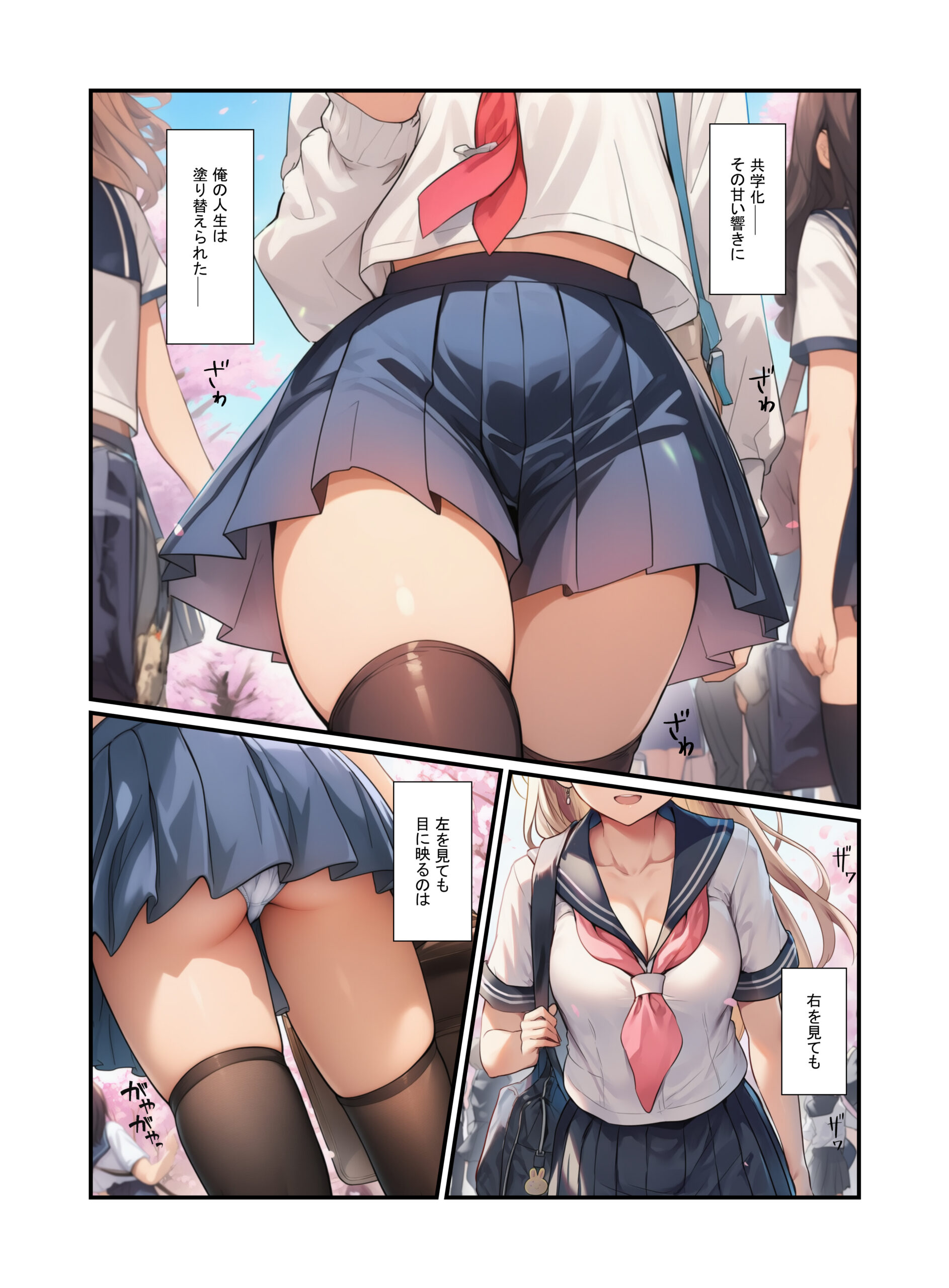 絶頂ハーレム学園！風紀委員の美少女と濃厚中出し 体験版1