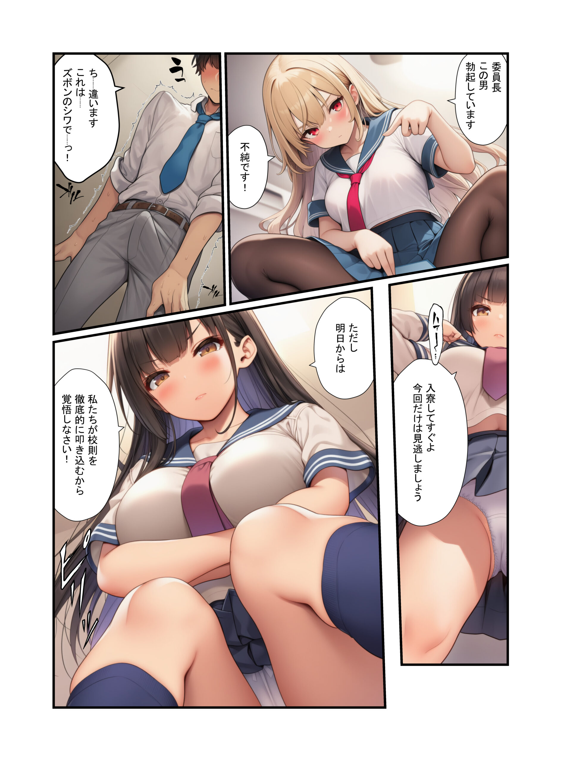 絶頂ハーレム学園！風紀委員の美少女と濃厚中出し 体験版12