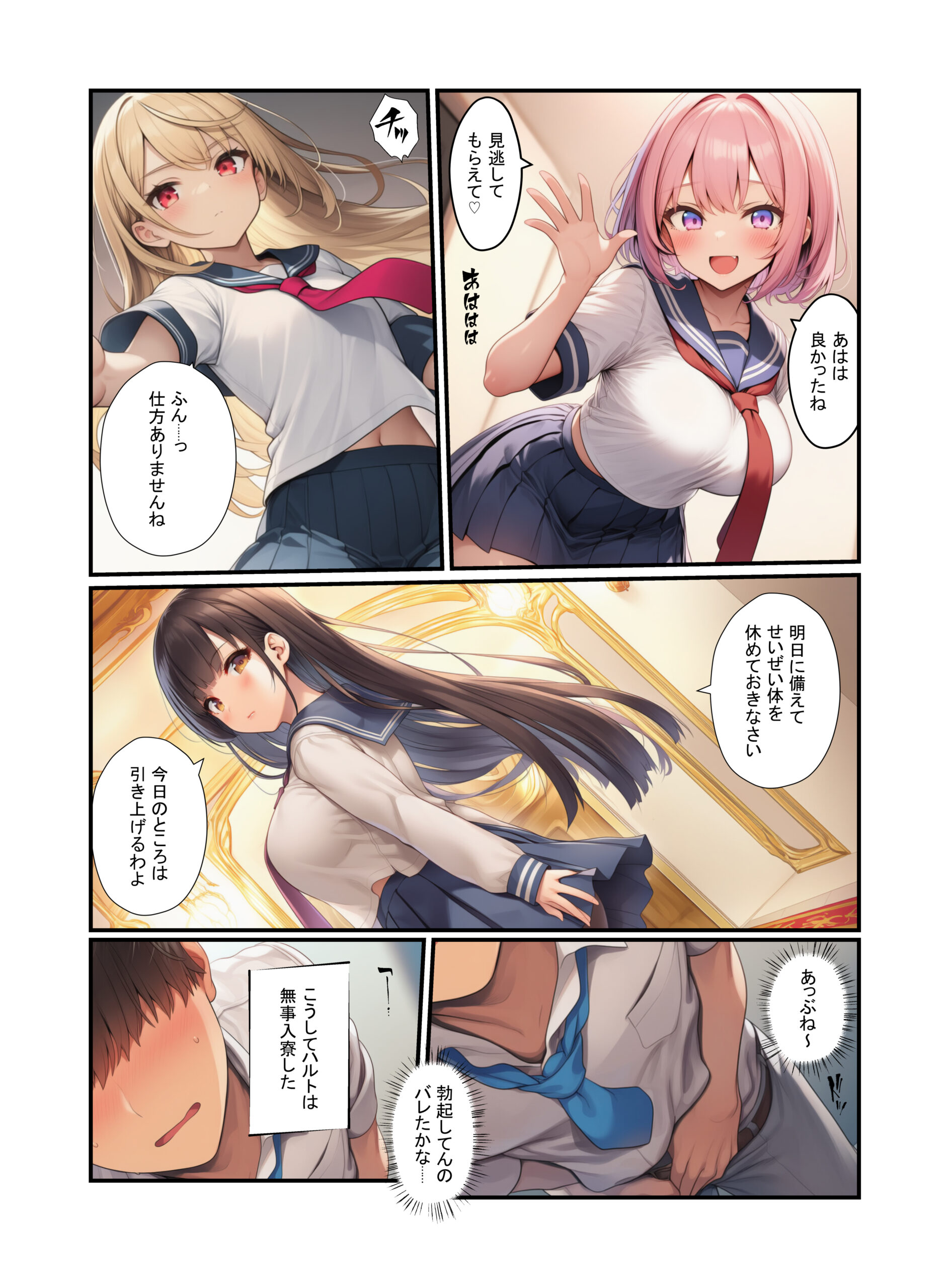 絶頂ハーレム学園！風紀委員の美少女と濃厚中出し 体験版13